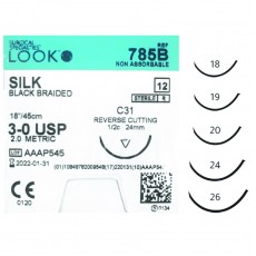 Suture Silk Look 4/0 C20 needle 20mm